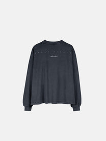 STARS LONGSLEEVE - VINTAGE SCHWARZ