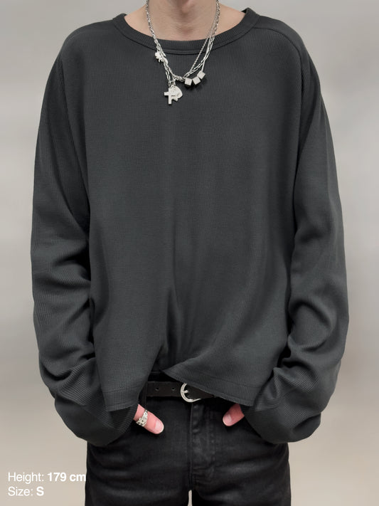 THERMAL LONGSLEEVE - VINTAGE BLACK