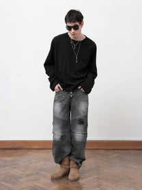 BAGGY LONGSLEEVE – SCHWARZ