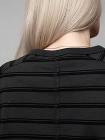 BAGGY LONGSLEEVE – SCHWARZ GESTREIFT
