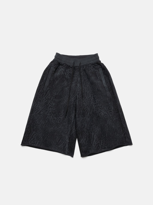 MAXI SHORTS - BLACK LEOPARD