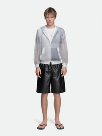 MESH HOODIE - WHITE