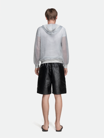 MESH HOODIE - WHITE