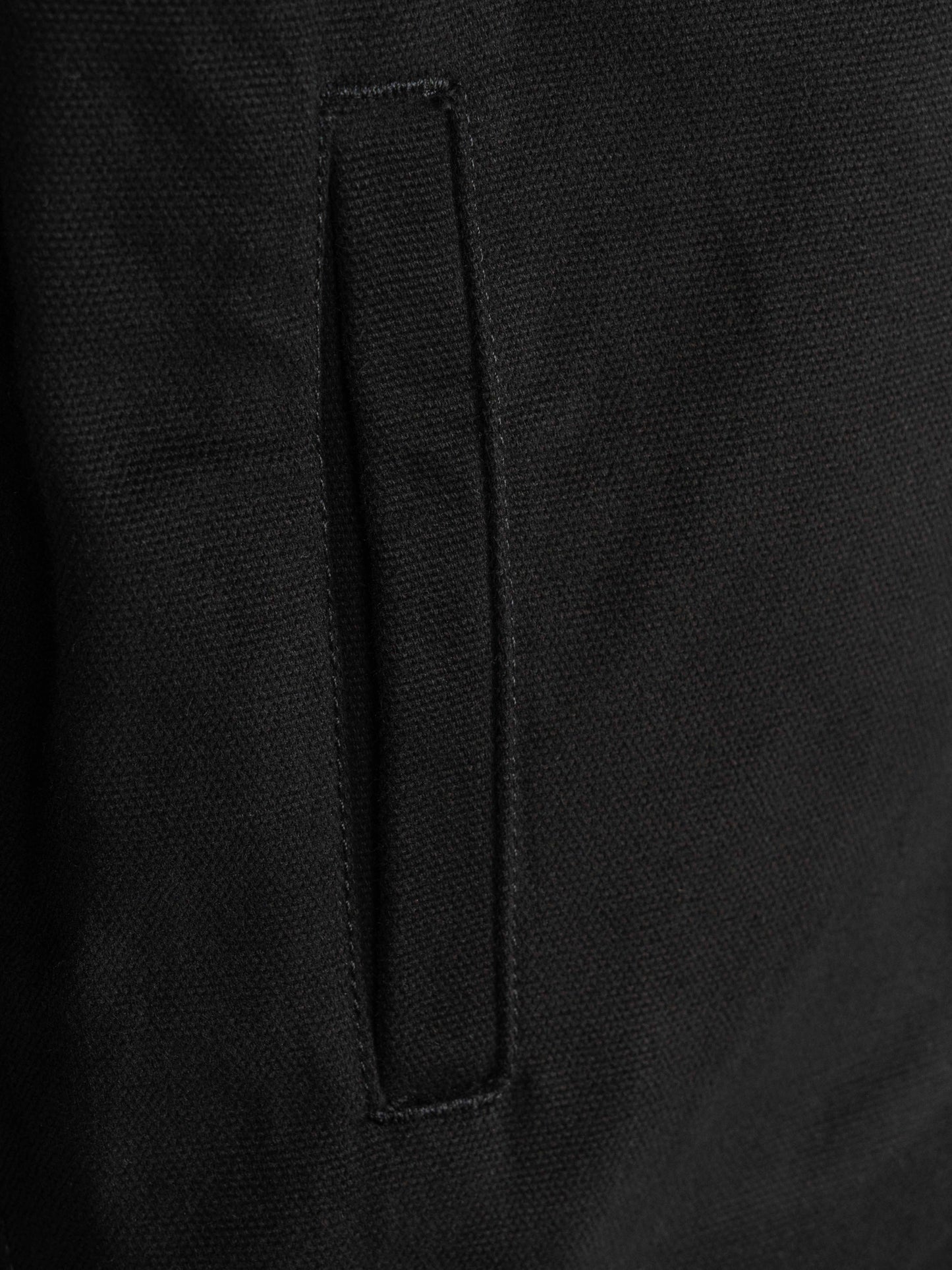 OFFICER JACKET - BLACK CANVAS