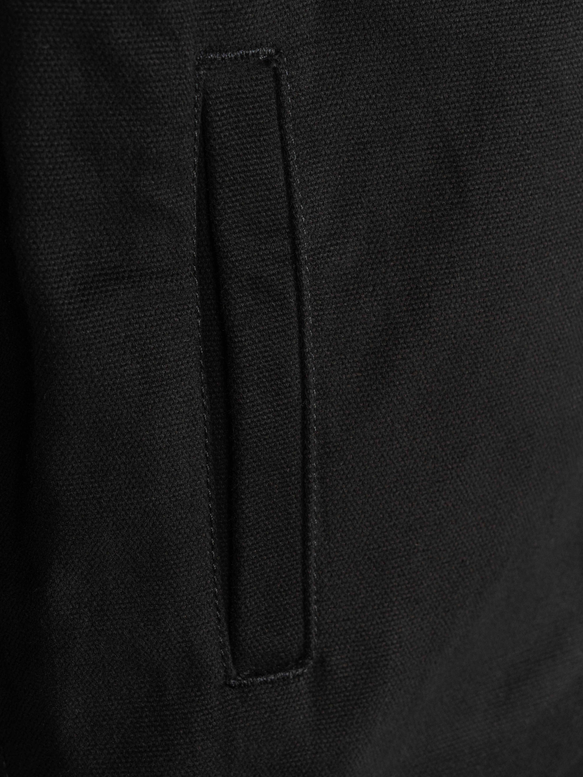 OFFIZIERJACKE – SCHWARZES CANVAS