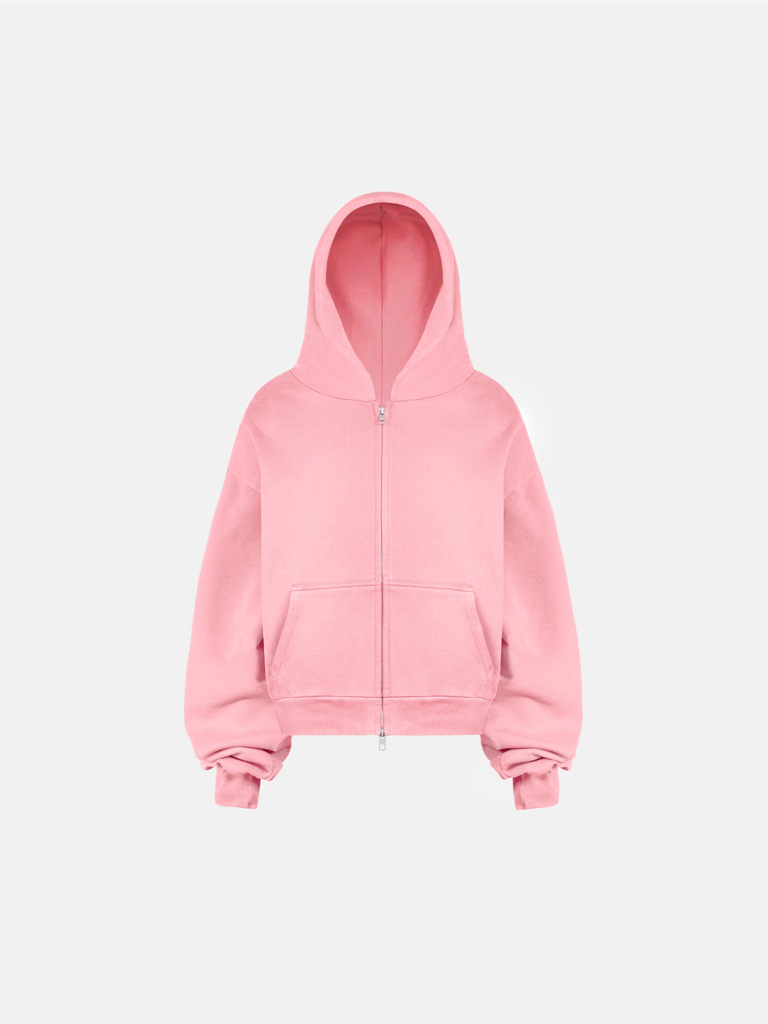 THE BLANC ZIP HOODIE - PINK