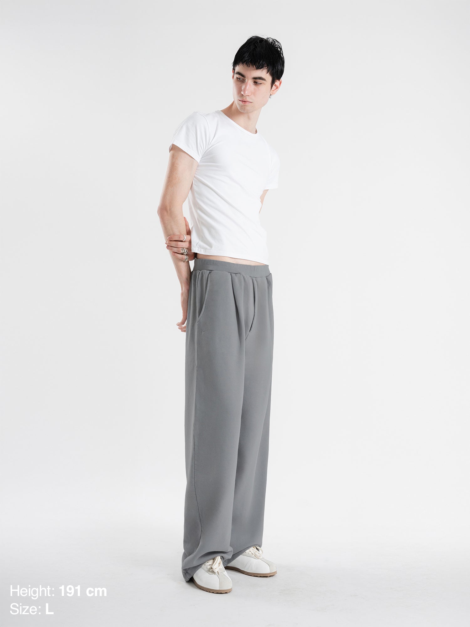 パンツ Sweatscollective PLEATED PANT - GREY PLEATED PANT - GREY