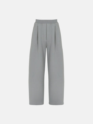PLEATED SWEATPANTS - GRAY