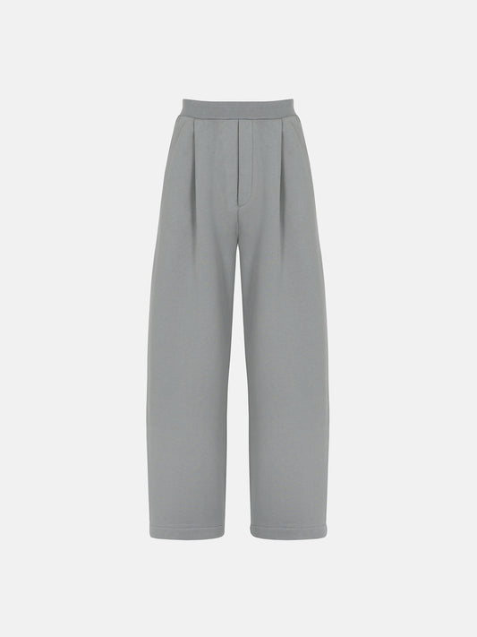 PLEATED SWEATPANTS - GRAY