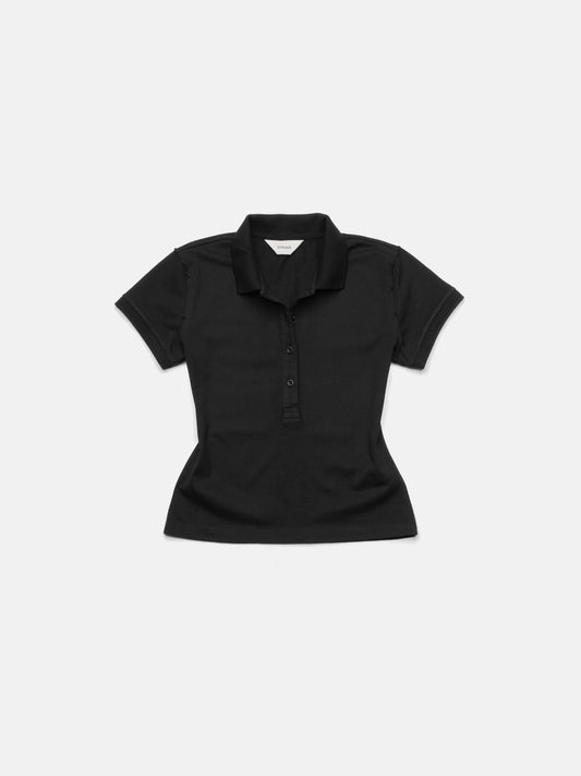WMN POLO SHIRT 7 - BLACK