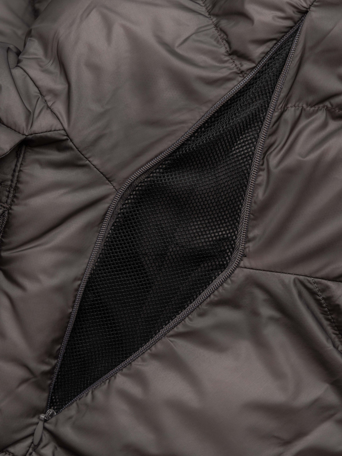 PUFFY JACKET - DYED GREY
