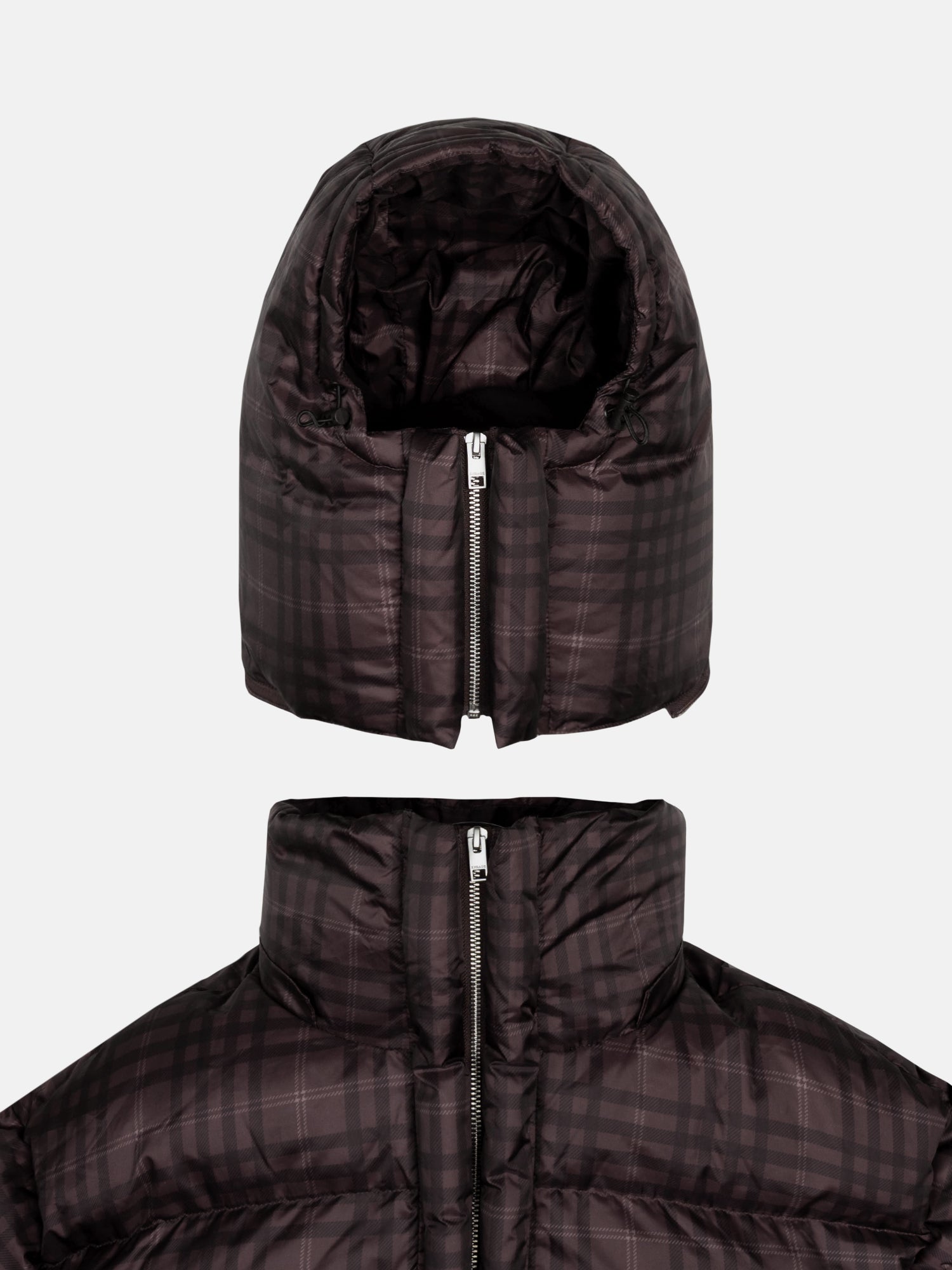 PUFFY JACKET - TARTAN