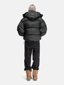 PUFFY JACKET - BLACK CHECKERED