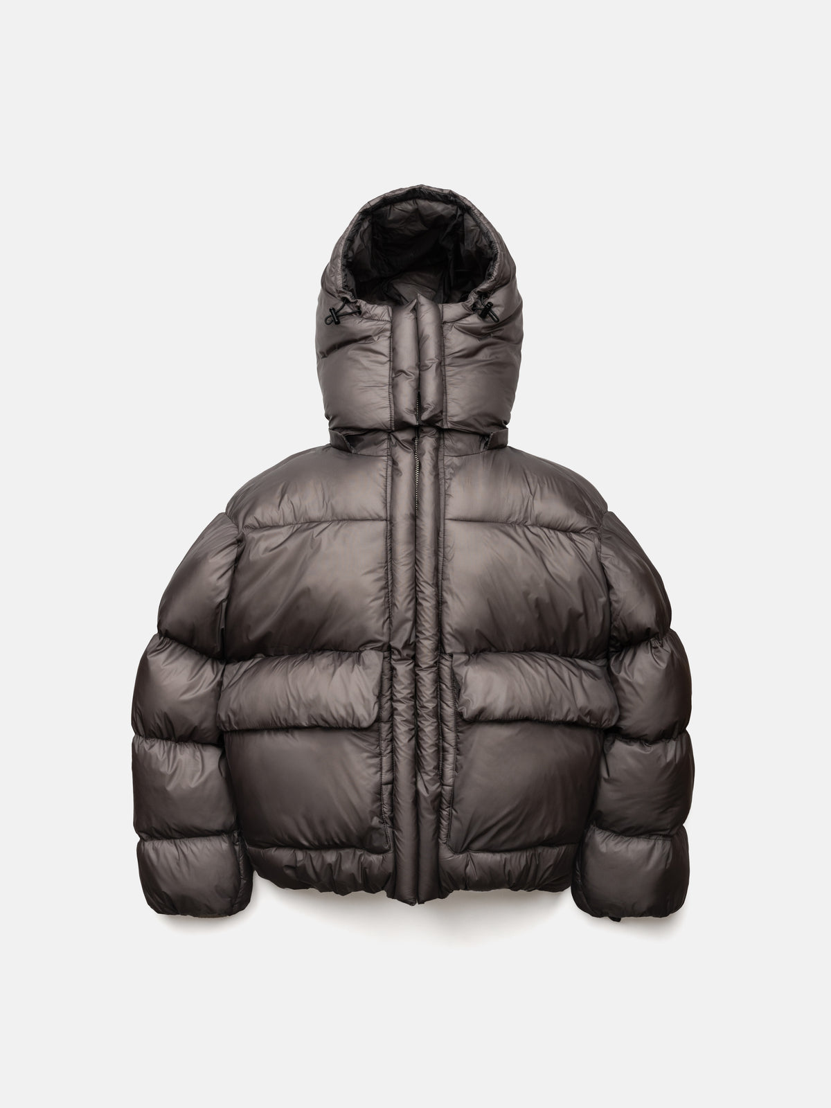 PUFFY JACKET - DYED GREY