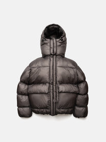 PUFFY JACKET - DYED GREY