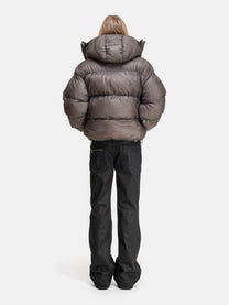 PUFFY JACKET - DYED GREY