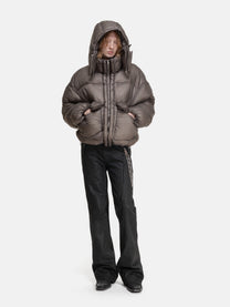PUFFY JACKET - DYED GREY