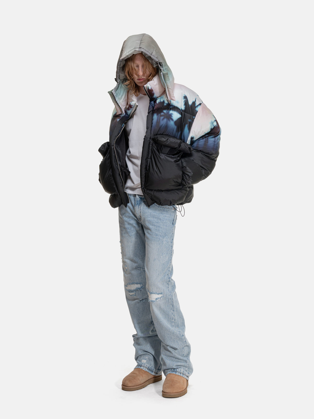 PUFFY JACKET - PALMS