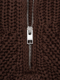 QUARTER ZIP - BROWN