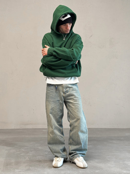 THE BLANC HOODIE - RACING GREEN