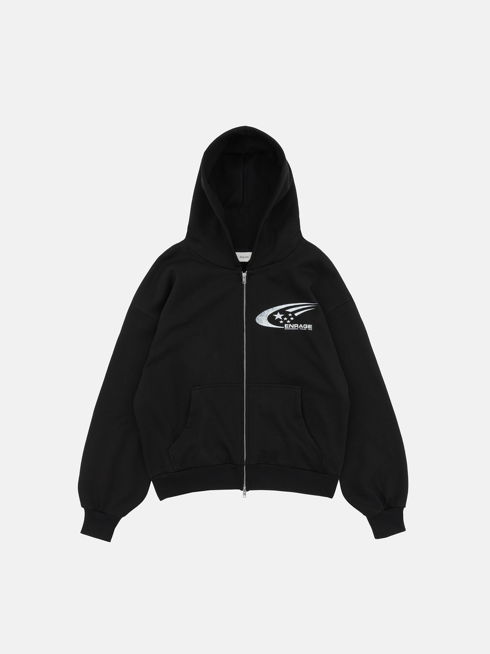 RALLY ZIP HOODIE - BLACK