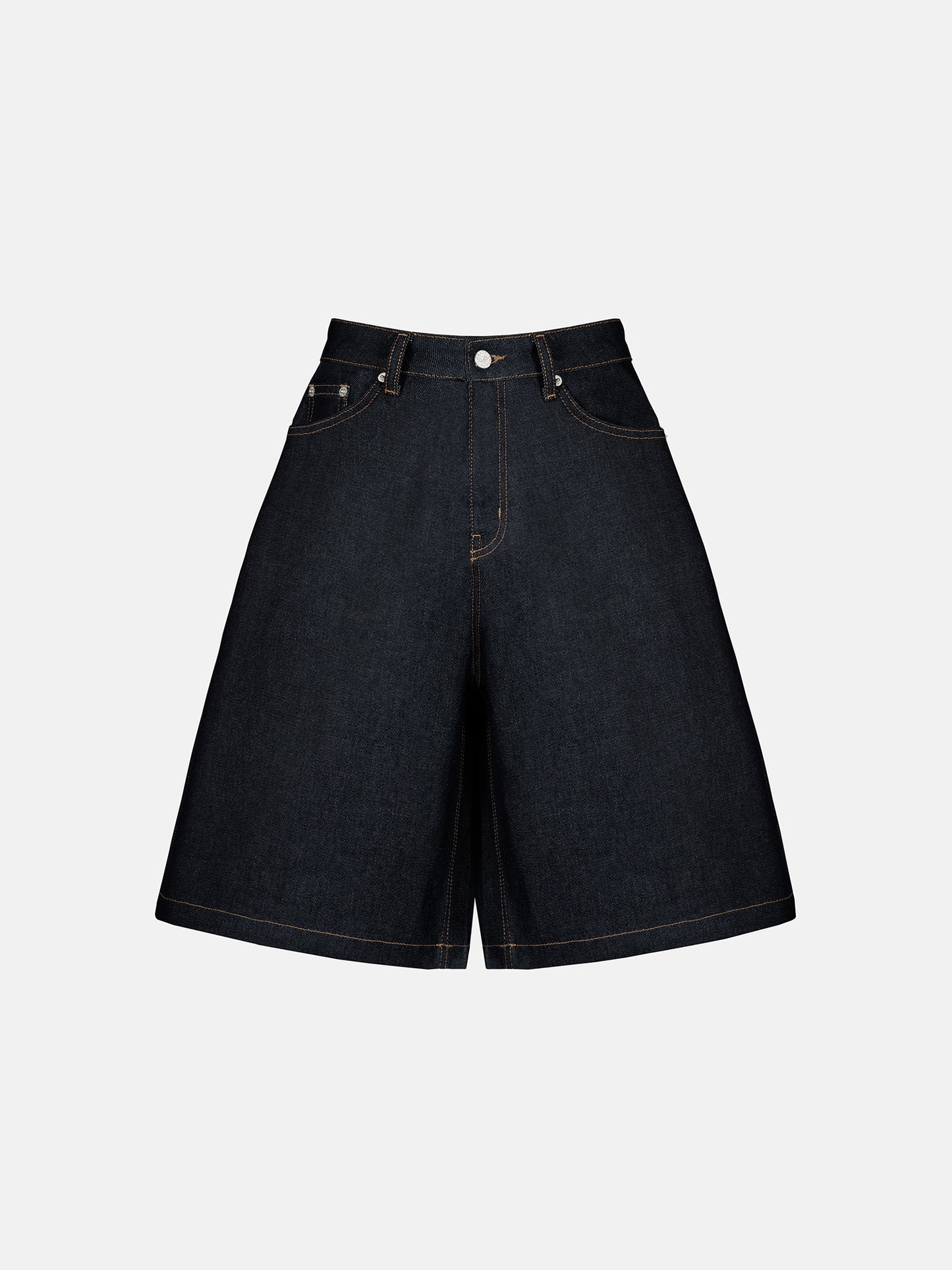 DENIM JORTS - RAW DENIM
