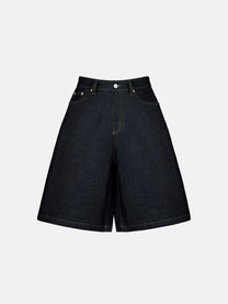 DENIM JORTS - RAW DENIM