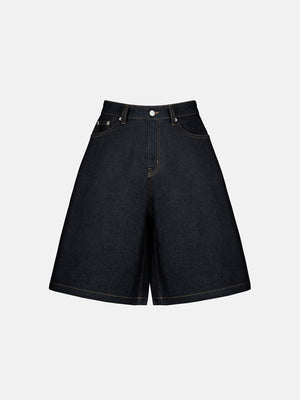 DENIM JORTS - RAW DENIM