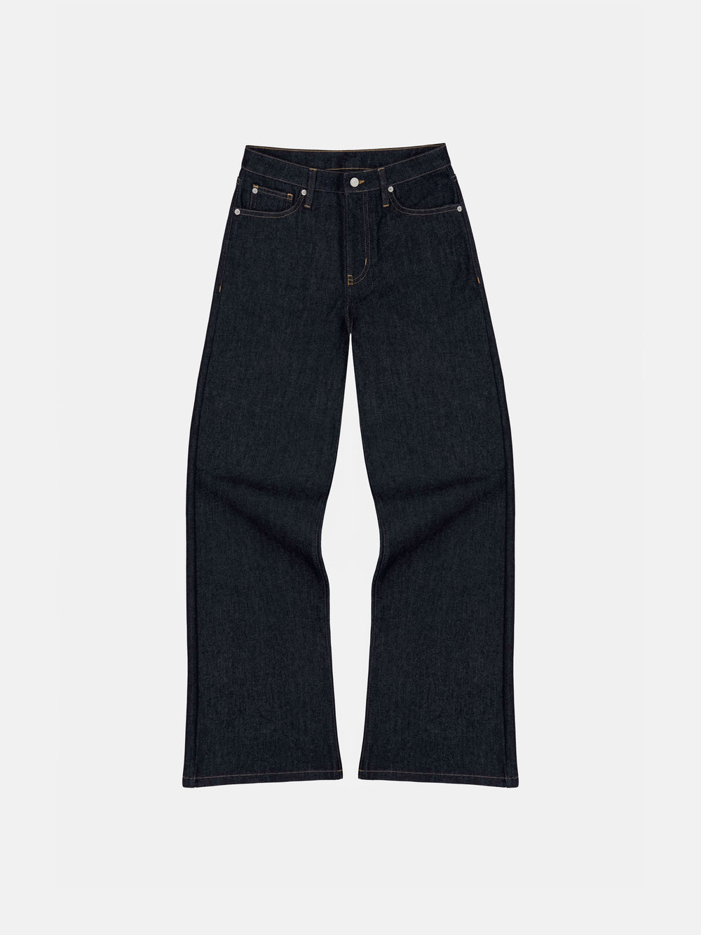 BOOTCUT JEANS - BLUE RAW DENIM