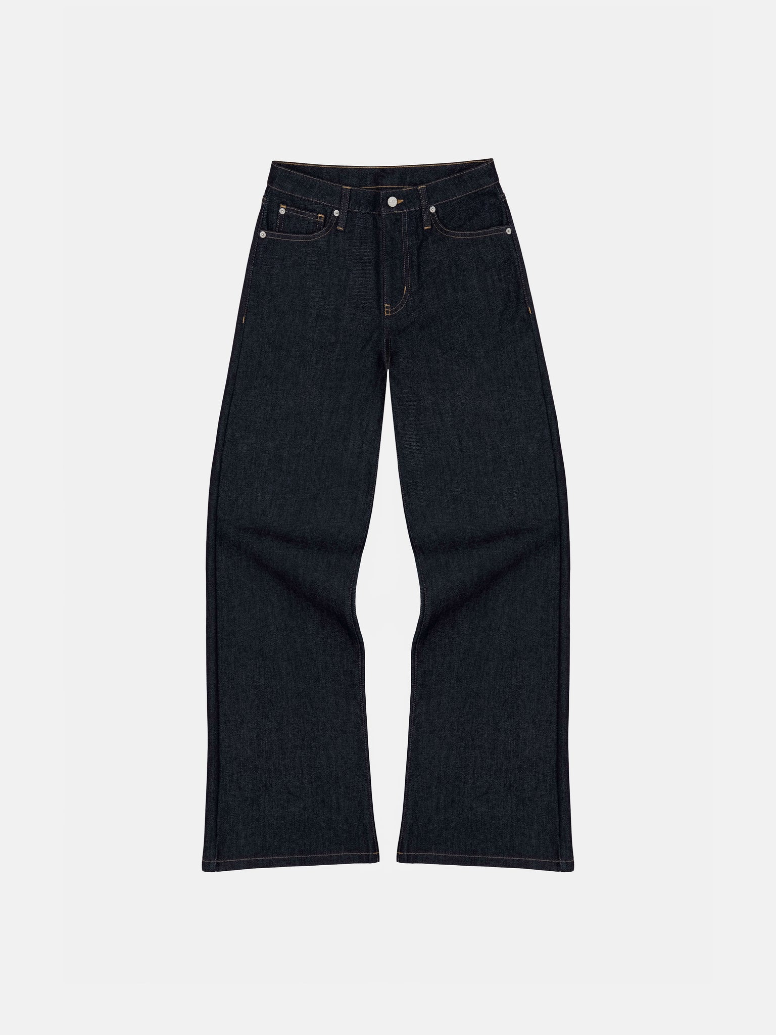 BOOTCUT-JEANS – BLAUER RAW-DENIM
