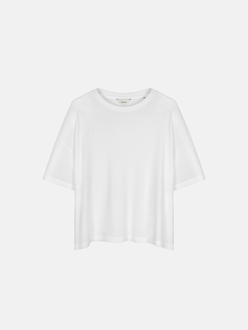 RIB BAGGY TEE - WHITE