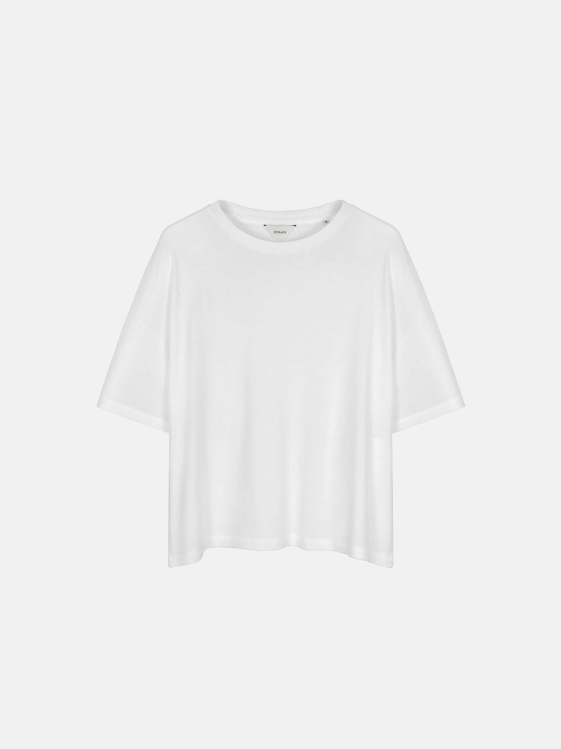 RIB BAGGY TEE - WHITE