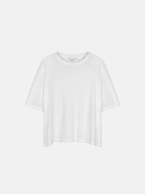 RIB BAGGY TEE - WHITE