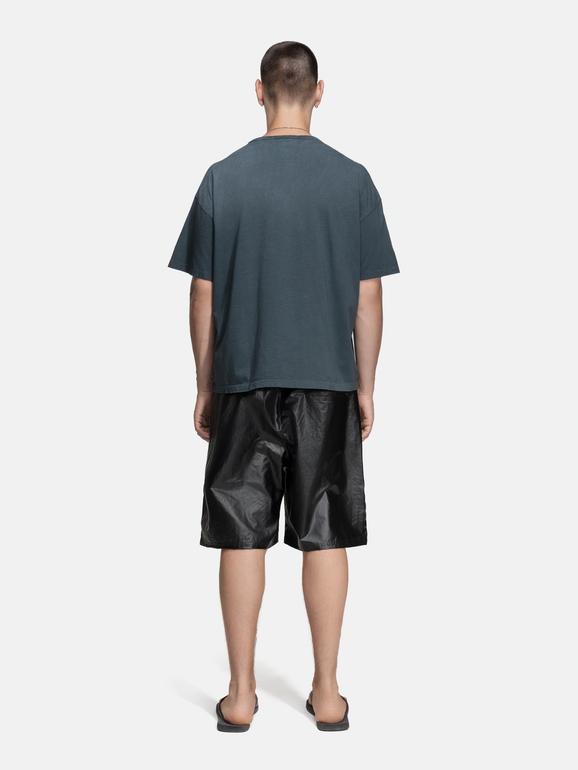SINGLE STITCH TEE - SCREAM WASHED BLACK