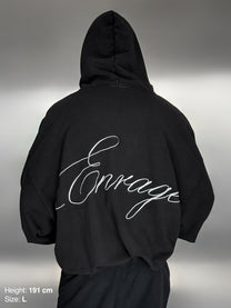 SCRIPT HOODIE - BLACK