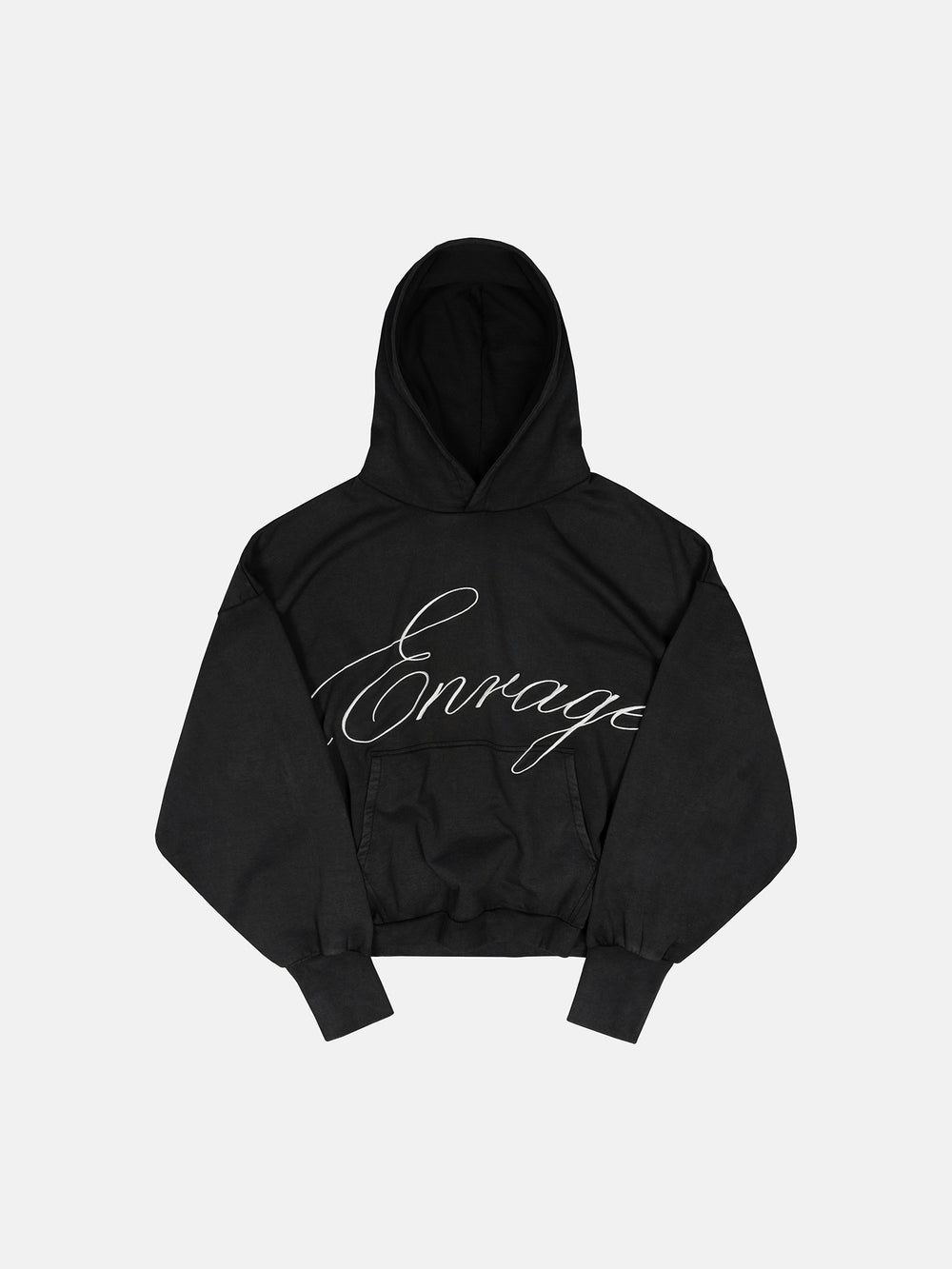SCRIPT HOODIE - BLACK