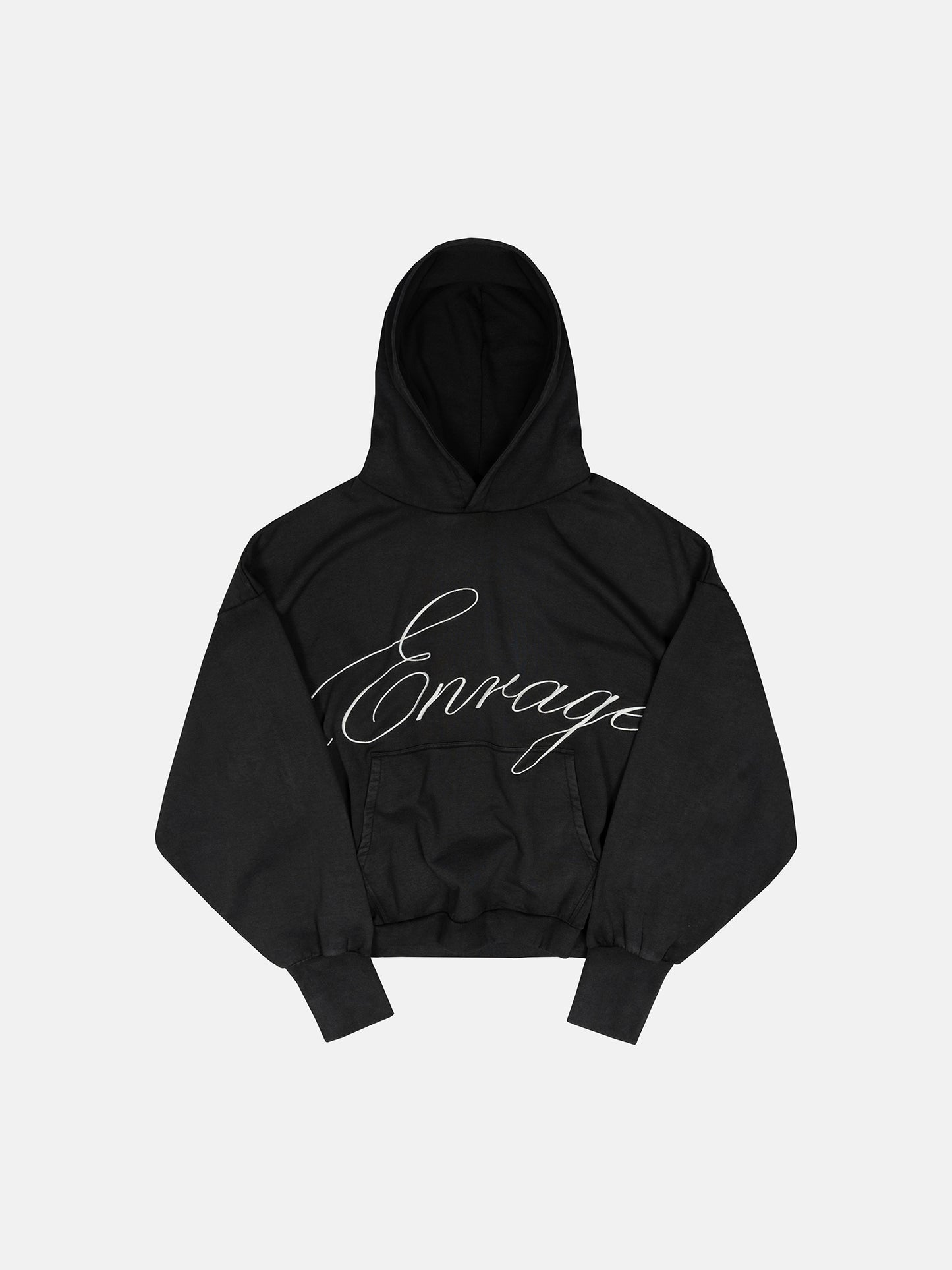 SCRIPT HOODIE - BLACK