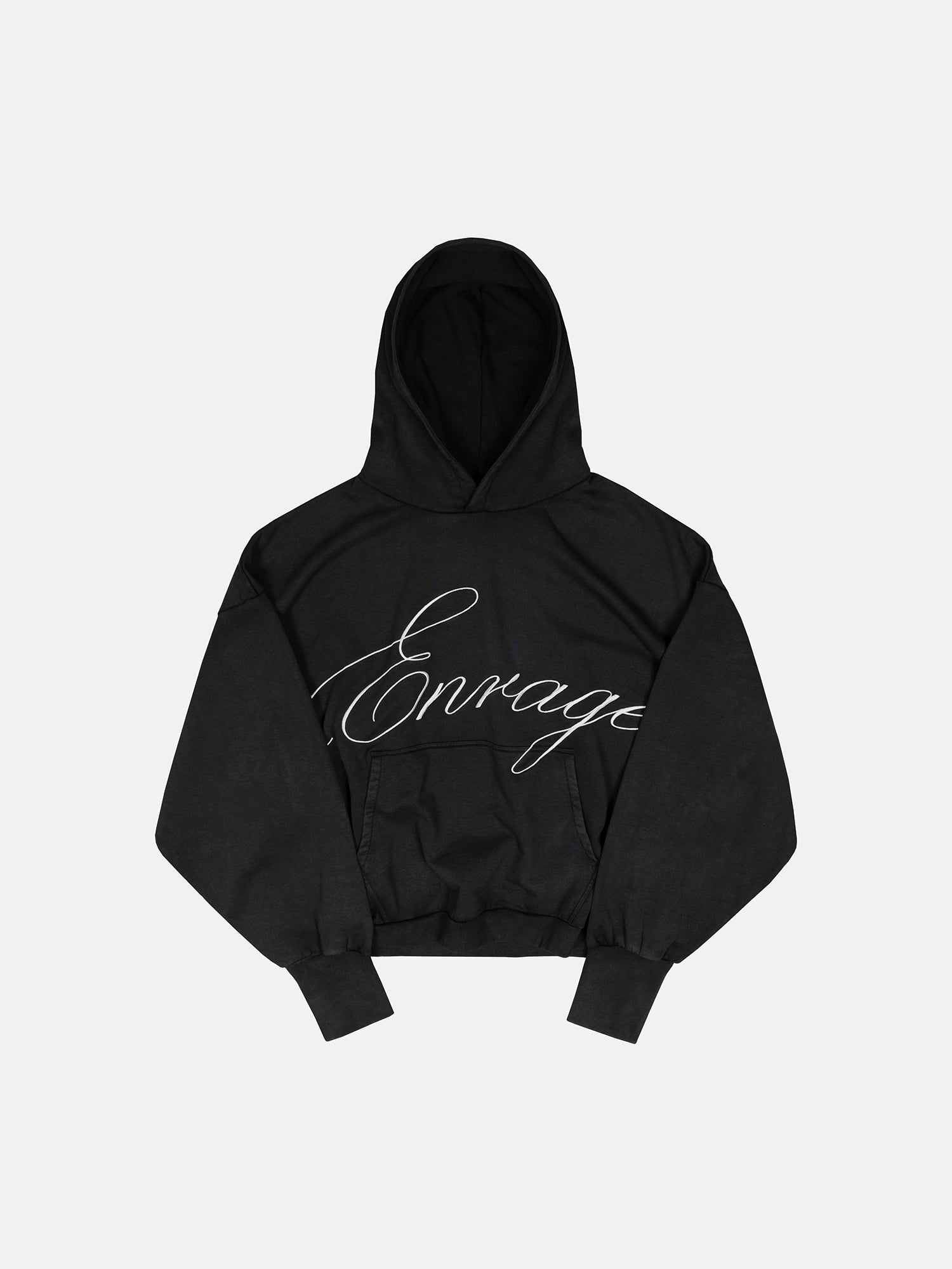 SCRIPT HOODIE – SCHWARZ