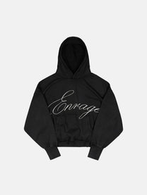 SCRIPT HOODIE - BLACK