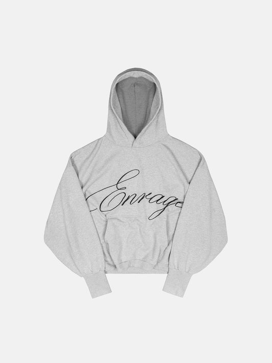 SCRIPT HOODIE - GRAY