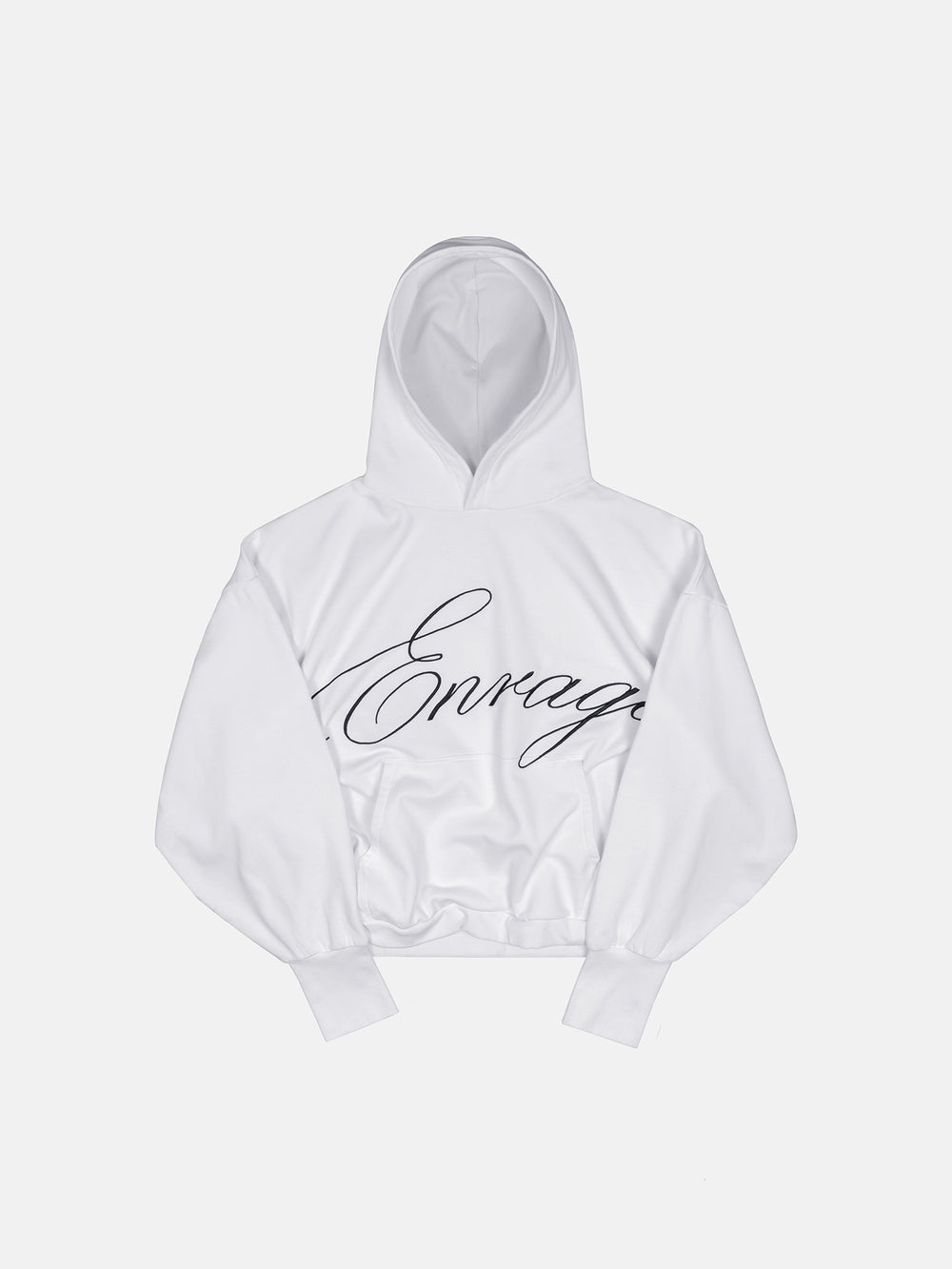 SCRIPT HOODIE - WHITE