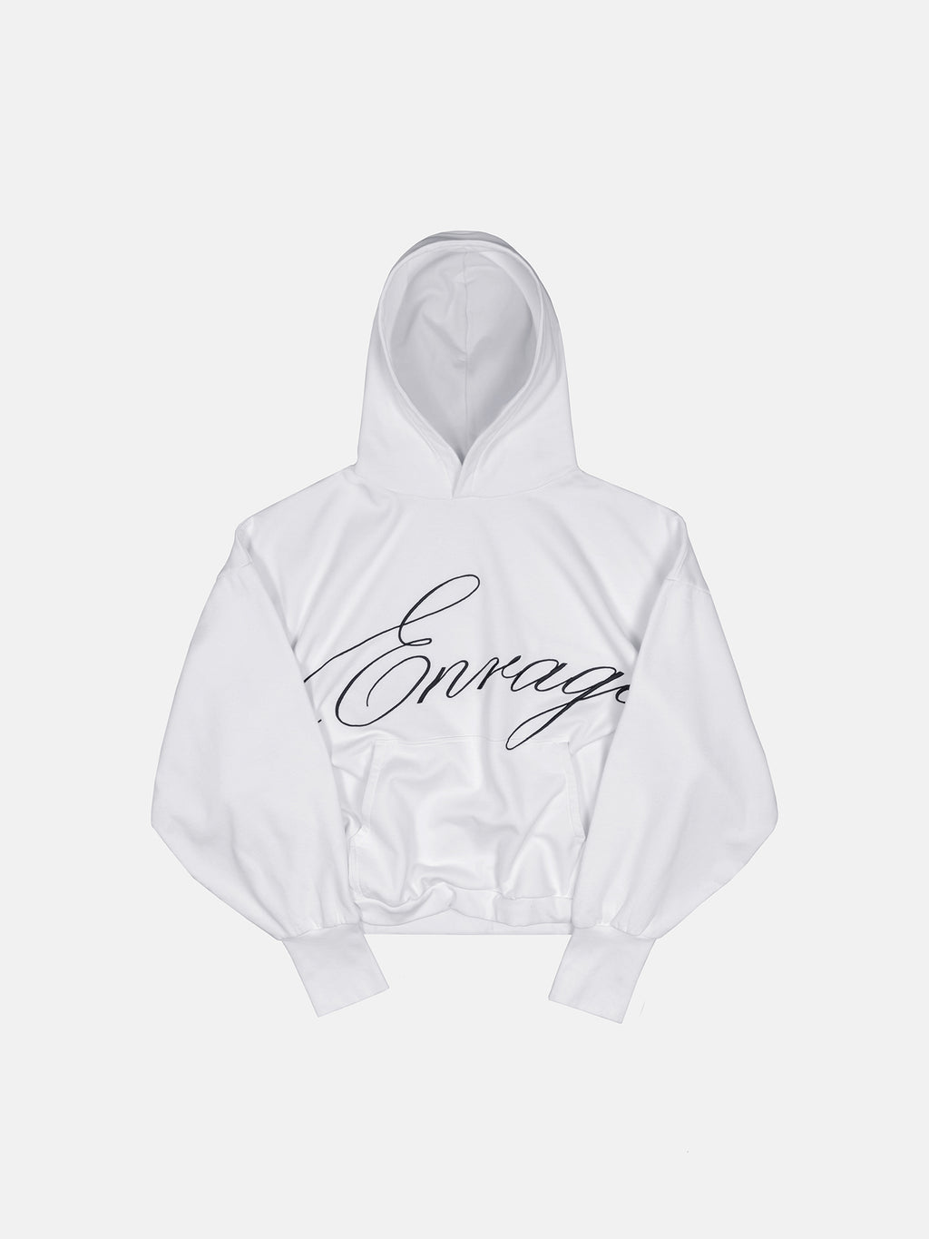 SCRIPT HOODIE - WHITE