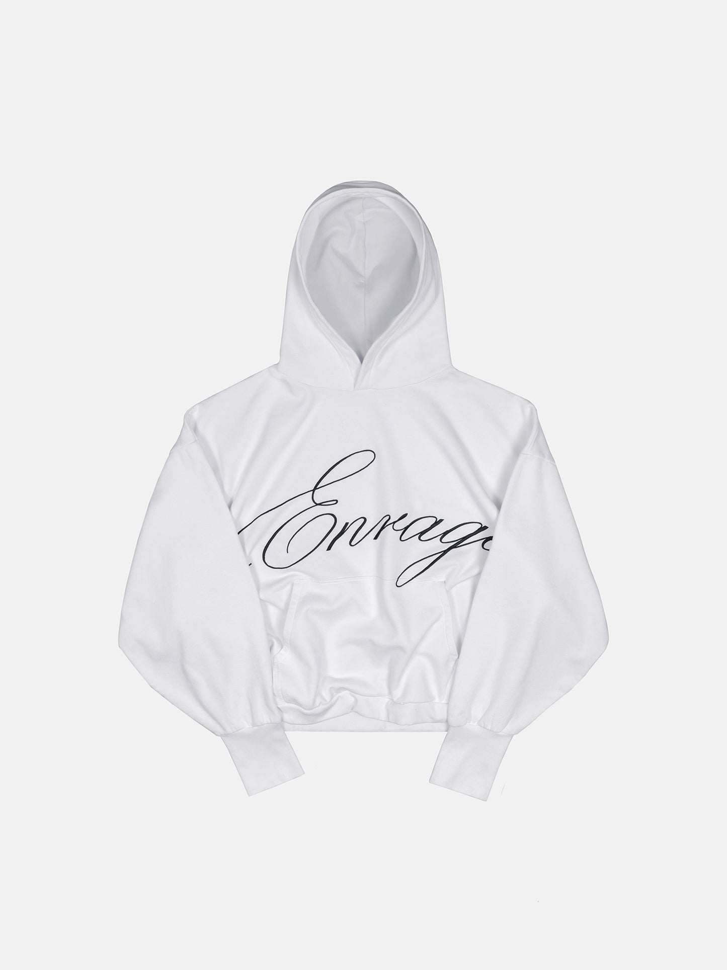 SCRIPT HOODIE - WHITE