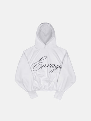 SCRIPT HOODIE - WHITE