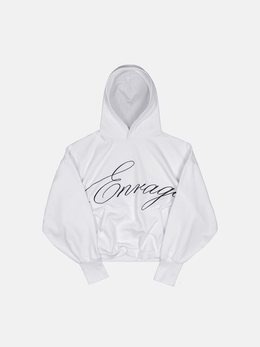 SCRIPT HOODIE - WHITE