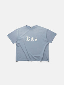 SINGLE STITCH TEE - KIDS DUSTY BLUE