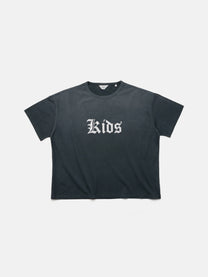 SINGLE STITCH TEE - KIDS WASHED BLACK