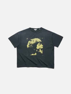 SINGLE STITCH TEE - SCREAM WASHED BLACK