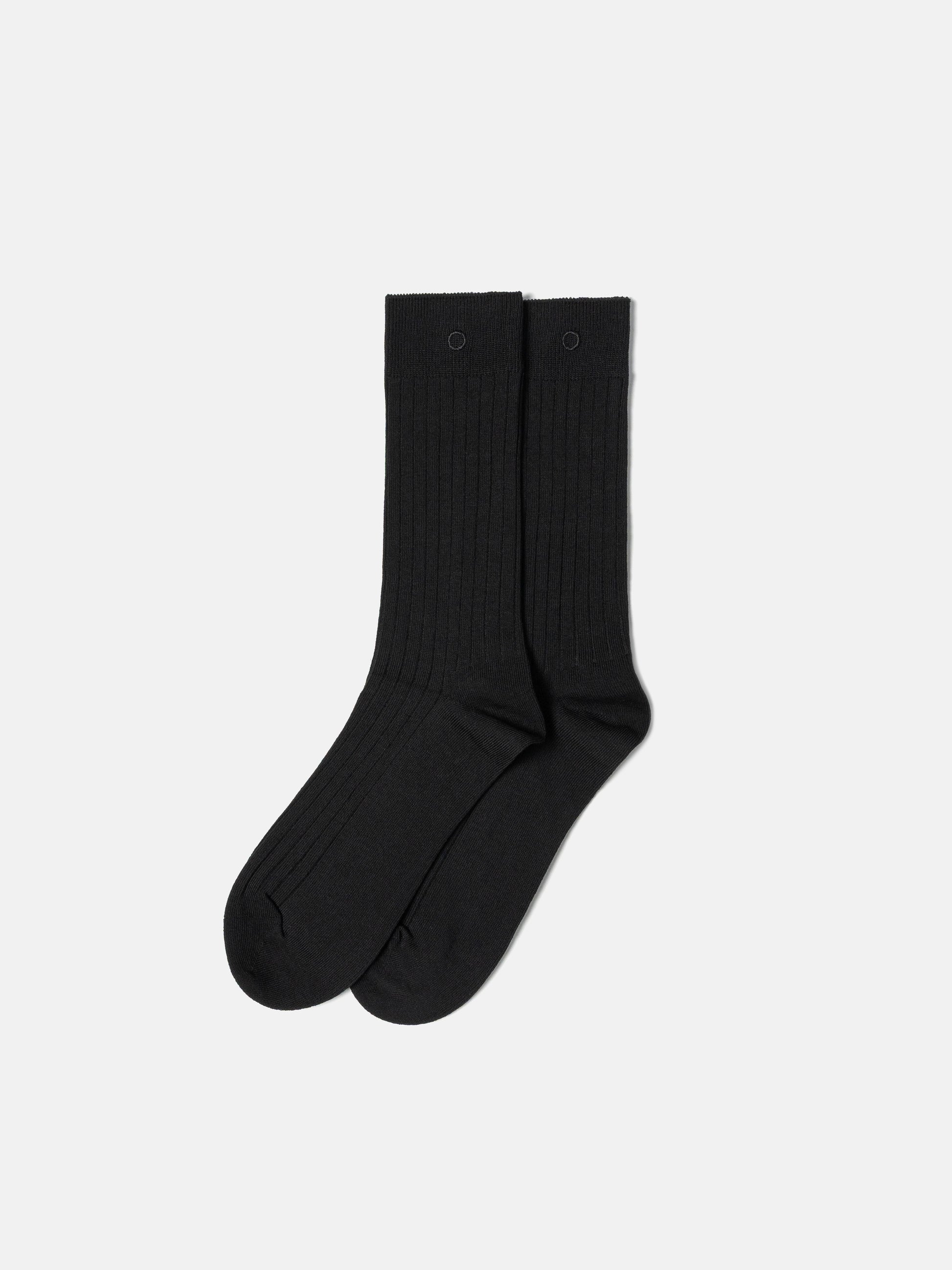 GERIPPTE SOCKEN – SCHWARZ