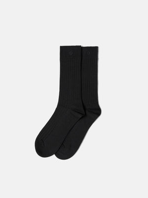 GERIPPTE SOCKEN – SCHWARZ